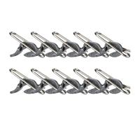 YROHGKPN Lot de 10 appâts de pêche à clip - Effet rouille - Pour eau douce et eau salée