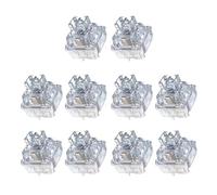 YROHGKPN Lot de 10 interrupteurs tactiles TTCs Silents blancs bleutés V2V3 pour claviers de jeu mécaniques 3 broches TTCs Silents