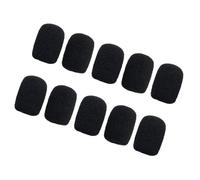 YROHGKPN Lot de 10 protections en éponge pour micro, pare-brise, pour améliorer la réduction du bruit, accessoires d'équipement de qualité studio, durabilité, éponge de remplacement