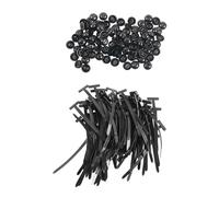 YROHGKPN Lot de 100 attaches en nylon avec têtes interchangeables pour garde-boue et pare-chocs de voiture Fixation sécurisée Clips faciles à changer