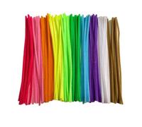 YROHGKPN Lot de 100 tiges chenille cure-pipes pour enfants - Bâton flou coloré - Flexible - Fil flou pour adultes