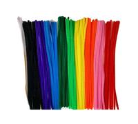 YROHGKPN Lot de 100 tiges chenille cure-pipes pour enfants - Bâton flou coloré - Flexible - Fil flou pour adultes