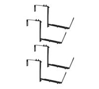 YROHGKPN Lot de 2/4 supports de jardinières réglables pour jardinière, fenêtre, extérieur, clôture, plantes suspendues