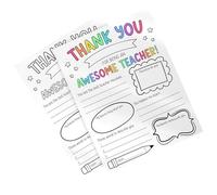 YROHGKPN Lot de 2 affiches de coloriage pour enseignants avec sections personnalisables pour activités en classe, étudiants, idées cadeaux de remerciement, enseignants, cadeaux de coloriage