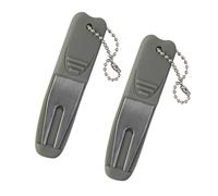 YROHGKPN Lot de 2 fixateurs de marquage de balle de golf pour terrains de golf Outil de fourche de pitch vert Outil de parcours de golf pour hommes et femmes Golf Vert Utilisation des marqueurs de