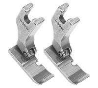 YROHGKPN Lot de 2 pieds presseurs plats en métal unilatéral, pour tissus fins/épais, cuir, couture, vêtements