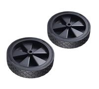 YROHGKPN Lot de 2 roues robustes amovibles avec roulement en caoutchouc pour caravane de camping - Roulettes silencieuses - Design à libération rapide - Pour pneus de caravane de camping