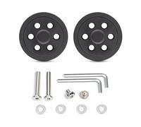 YROHGKPN Lot de 2 roulettes silencieuses de rechange pratiques pour valises - Installation facile - Accessoires de bagages silencieux, 71 Noir, Beauté de masse