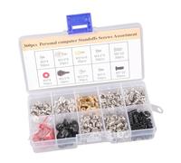 YROHGKPN Lot de 228/280/360 boulons d'écartement pour ordinateur, boîtier de bureau, ventilateur de carte mère, disque dur, bloc d'alimentation, assortiment de vis, vis de fixation pour ordinateur