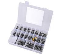 YROHGKPN Lot de 250 interrupteurs tactiles à 4 broches Momentary Tact 20 valeurs 6 x 6 mm et 12 x 12 mm Assortiment Momentary Tact Kit