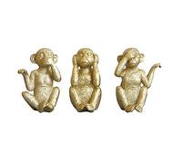 YROHGKPN Lot de 3 statues d'animaux - Multiusage - Décoration de fête de ménage - Ornement pour mariage, anniversaire, nouvel an, décoration d'art contemporain singe
