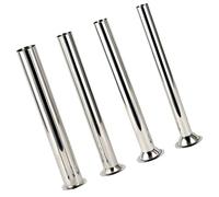 YROHGKPN Lot de 4 composants de machine de remplissage en acier inoxydable - Tubes de remplissage de saucisses avec entonnoir - Pièces de remplissage faciles à utiliser pour la machine à saucisses