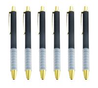 YROHGKPN Lot de 6 stylos à bille rétractables simples de 1,0 mm pour écrire des notes, des œuvres d'art, une utilisation scolaire, une écriture lisse, des fournitures scolaires