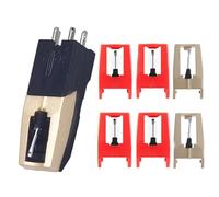 YROHGKPN Lot de 7 aiguilles à flûte à bec améliorées pour boîtier avec diamant de rechange pour LP, et tourne-disque