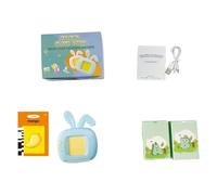 YROHGKPN Machine d'apprentissage interactive pour enfants, puzzle éducatif, jouet de cartes avec fiches de fiches, appareil de développement cognitif, puzzle éducatif interactif avec fiches