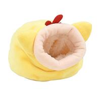 YROHGKPN Maison de hamster en velours, cochon d'Inde, nid chaud, petit nid d'animaux, cage chaude pour rongeurs, accessoires mignons jouets en velours, cachette pour l'hiver