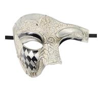 YROHGKPN Masque de bal masqué vénitien pour Halloween, masque pour femmes et hommes, demi-visage pour bal masqué