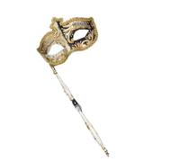 YROHGKPN Masque de mascarade avec baguette, costume d'Halloween, vénitien, carnaval, fête, Halloween