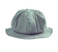 YROHGKPN Méduse tendance Seau Floppy Béret Basque Sauvage pour le Soleil Pour Protéger Pliable Extérieur Pour Enfants Pour Hommes Cordon Noir Respirant Mode Coton Polyester, Matcha Green, taille