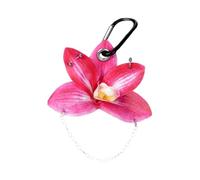 YROHGKPN Modern Intermedia Code Owner Combinant Blossomy Creativity and Strong Building Exemplary for City Existence Handbuilt Decorative Code Holder, rose rouge, taille unique