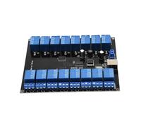 YROHGKPN Module relais de commande USB 16 canaux DC7 V-38 V - Carte de commutation d'ordinateur - Port série