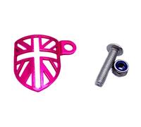 YROHGKPN Noir, rouge, or, argent, bleu, vert, vélo sans boue, câble de frein, bloc de déviation, fourche avant pour la protection, plaque de déviation pour câble de frein et protection du boîtier