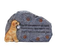 YROHGKPN Nouveau Pendentif Créatif Chien Monuments Pierre Extérieur Cour Décoration Résine Animaux de Commémoration Plaques Mémoriales Intérieur Ornement Memorial