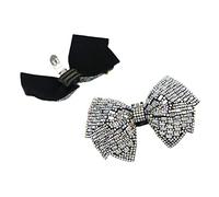 YROHGKPN Nœud de mariée Chaussures de fête de mariage pour sandales hautes Bottes Perles manuelles Chaussures Décorations Accessoires Cristal Boucle de chaussure