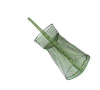 YROHGKPN Panier de pêche portable pour poissons, filet de rangement pour appâts, filet pliable pour garder les écrevisses et les ménés, libération rapide pour crevettes