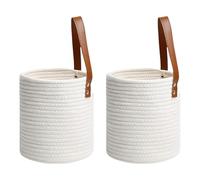 YROHGKPN Panier suspendu pour pot de fleurs et jardinière de sol - Intérieur - Housse de conteneur ronde tissée décorative - Petite corde de suspension avec arbre tissé pour l'intérieur