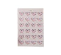 YROHGKPN Papier transfert d'argile en forme de cœur et de papillon pour la fabrication de bijoux - Feuille de transfert en forme de cœur d'amour soluble dans l'eau - Gravure