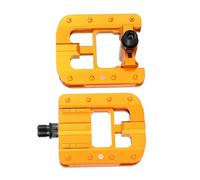 YROHGKPN Pédales de vélo pliantes antidérapantes avec bandes réfléchissantes larges pour vélo de montagne