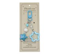 YROHGKPN Pendentif de sac à main en perles en forme d'étoile pour sac à main accessoires porte-clés tendance porte-clés voiture breloques accessoires, bleu