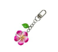 YROHGKPN Pendentif de sac élégant avec fleurs de frangipani, Rouge chiné, taille unique