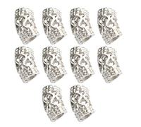 YROHGKPN Perles cubiques en forme de dragon de style antique, composant de bricolage robuste en alliage pour projets de fabrication de bijoux faits à la main, accessoires, pendentifs cubiques, taille