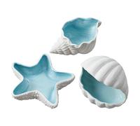 YROHGKPN Plateau de maquillage en porcelaine côtière Salle de bain Chambre à coucher Présentoir à bijoux Assiette de mariage Côte Décoration Bijoux Organisateur