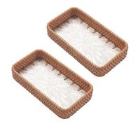 YROHGKPN Plateau de service pour bijoux prêt à offrir, bol en rotin multi-usages pour ranger les décorations de la maison, organiser des cadeaux élégants indispensables pour mère et femme, bol à