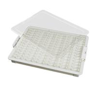 YROHGKPN Plateau de tri professionnel avec couvercle transparent - Boîte de rangement pour bijoux - Petits accessoires pratiques - Organiseur de petits accessoires