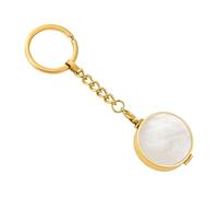 YROHGKPN Porte-clés élégant pour transporter et organiser facilement le maquillage, porte-clés tendance, porte-clés de maquillage, Coque blanche dorée M, taille unique