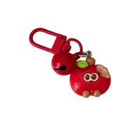 YROHGKPN Porte-clés en forme de fruit mordant, rouge, taille unique