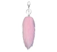 YROHGKPN Porte-clés en peluche douce de 16 cm de long avec queue d'animal - Accessoire de sac à main - Accessoire de téléphone élégant - Pendentif en fausse fourrure douce