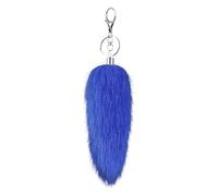 YROHGKPN Porte-clés en peluche douce de 16 cm de long avec queue d'animal - Accessoire de sac à main - Accessoire de téléphone élégant - Pendentif en fausse fourrure douce