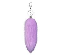 YROHGKPN Porte-clés en peluche douce de 16 cm de long avec queue d'animal - Accessoire de sac à main - Accessoire de téléphone élégant - Pendentif en fausse fourrure douce