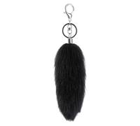 YROHGKPN Porte-clés en peluche douce de 16 cm de long avec queue d'animal - Accessoire de sac à main - Accessoire de téléphone élégant - Pendentif en fausse fourrure douce