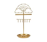 YROHGKPN Porte-colliers pratique, présentoir à bijoux, boucles d'oreilles, structure en alliage, adapté pour boucles d'oreilles, bracelets et montres, bijoux multifonctionnels