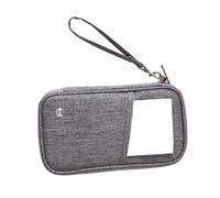 YROHGKPN Porte-documents de voyage bloquant avec fermeture éclair imperméable et compartiment spécial pour cartes d'embarquement pour les avions fréquents, organisateur de documents de voyage, gris