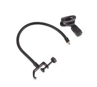 YROHGKPN Positionnement flexible du support de microphone, matériaux hybrides robustes, adapté pour les enregistrements de chant, les cours en ligne, support de microphone réglable pour les