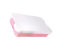 YROHGKPN Poubelle sensorielle portable, bac à sable, boîte de rangement pour jouets pour la plage et les jeux de plein air, boîte d'organisation en plastique avec couvercle, poubelle sensorielle