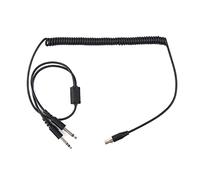 YROHGKPN Pour casque d'avion, adaptateur de câble, cordon double prise, câble d'aviation, accessoires de rechange pour écouteurs d'aviation