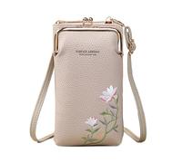 YROHGKPN Pratique pour téléphone portable Portefeuille élégant avec fermeture baiser Parfait pour les femmes qui apprécient la mode et la fonctionnalité d'un sac de courses, gris